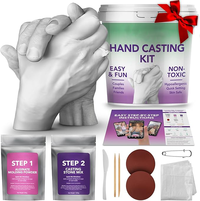 Hand Casting Kit for Couples – Perfect Anniversary & Wedding Gift